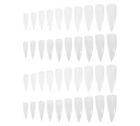 Healvian 1000pcs Plastic False Nail Tips for Salon Half Cover Nail Tips Fakenail Set for Holiday Decorations Events