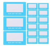 Healvian 100pcs Blue Light Test Cards for Glasses Anti-blue Light Detection Accessory for Eyewear Testing Compatible with Tvs Laptops Mobiles Quick for Work School Eye Protection
