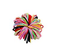 Healvian 100pcs Color Nylon Hair Ties for Girls Rubber Bands for Boy Girl Toddlers and Women for Everyday Use Easy to Outfits Cute and Comfortable Hair Accessories