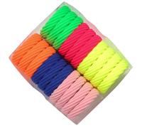 Healvian 100Pcs Colorful Hair Bands Rhombus Rubber Hair Rope Breathable Ponytail Holders for Women for Daily Wear and Sports