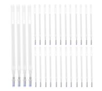 Healvian 100pcs Disappearing Ink Pen Refills, White Abs Liquid Heat Erasable Fabric Markers, for Sewing and Embroidery