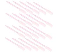 Healvian 100pcs Eyelash Separator Tool Small Brow Brush Tiny Combs Plastic Sleek Minimalist Pink Compact Makeup Tool for Daily Use Woman