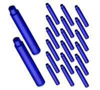 Healvian 100pcs Fountain Pen Heat Erasable Ink Refills Compatible with 3.4mm Diameter Pens Smooth Ink Flow Plastic Material for Office Calligraphy