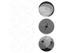 Healvian 100pcs Hook Fastener Peg Lock 1 Inch Pe Reusable Prevent Pegboard Hook from Coming for Retail Store Display