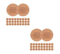 Healvian 100pcs Large Round Breathable Fabric Finger Joint Adhesive Wound Care Plasters for Blister Prevention and Travel Essentials