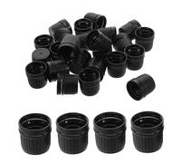 Healvian 100pcs Leakproof Essential Oil Bottle Caps with Tooth Tamper Evident Screw Caps Plastic Fragrance Bottle Lids for Travel and Storage Secure