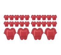 Healvian 100pcs Lip Shaped Adhesive Wound Bandages First Aid Patches Breathable Non-irritating Plasters for Minor Burns and Injuries Care