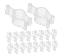 Healvian 100pcs Lotion Dispenser Pump Clip Locks Sturdy PP Plastic Cosmetic Bottle Collar Clips for Shampoo and Cleansing Oil Pumps Easy Attach Remove Wet Hand Friendly Wide Compatibility