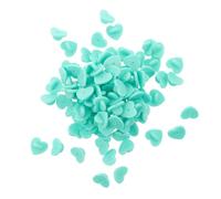 Healvian 100pcs Mint Green Heart-shaped Rubber Lapel Pin Backs with Butterfly Clutch, Uniform Badge Replacement Pins for Brooch Crafting and Sewing Accessories