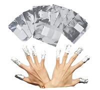 Healvian 100pcs Nail Remover Pads Gel Polish Soak off Foil Nail Wraps with Cotton Pads for Expert Use and Gel Polish Removal at Home