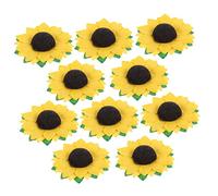 Healvian 100pcs Paper Sunflower Heads for DIY Crafts Floral Ornaments for Candy Box Decoration Wreath Accessories and Bouquet Arrangements