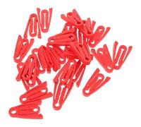 Healvian 100pcs Red Silicone Car Door Lock Sound Damper Buffer Pads for Noise Reduction, Shock Absorption, and Latch Protection - Vehicle Door Lock Cushion for Urban Driving and Daily