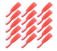 Healvian 100pcs Safety Toothbrush for Prisons Nursing Homes Soft Manual Finger Toothbrushes Mini Grooming Tool for Men Portable Tooth Cleaning Tools
