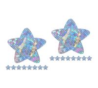 Healvian 100pcs Star Glitter Adhesive Bandages Portable Self-Adherent Wound Protection Patches Breathable First Aid for Adults