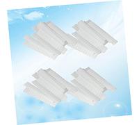 Healvian 100Pcs White PE Plastic Mesh Makeup Brush Covers Protective Sleeves Breathable Net Makeup Brush Guards for Daily Cosmetic Care and Travel Storage