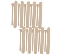 Healvian 100pcs Wooden Wax Spatulas Hair Removal Applicator Sticks Multi-function Waxing Tools for Face and Body Home Salon Use