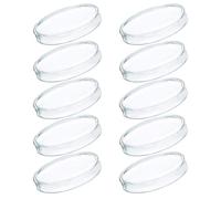 Healvian 10pcs 100mm Plastic Petri Dishes with Lids, Small Culture Dishes for Laboratory Analysis and Microbiology Experiments, Agar Plates Suitable for Scientific Lab Supplies