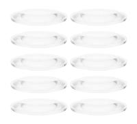 Healvian 10Pcs 42Mm Double Convex Optical Lenses Biconvex Magnifying Lens Set for Physics Science Experiments and Optical Teaching in Laboratory