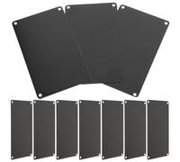 Healvian 10pcs Aluminum Phone Frame Blank Signs Wall Mount Office Door Plate Multi-function Name Plate with Engraving No Decay for Office and Coffee Shop Use