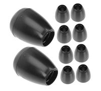 Healvian 10pcs Black Small Silicone Earbud Covers for Stethoscope Detachable Ear Tips for Clear Auscultation Medical Use in Hospitals Clinics and Home Easy to Clean Replacement Accessories