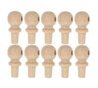 Healvian 10pcs Bottle Capper Cork Stoppers Small Corks Wood Precision Fit Easy Installation Beige Wood Material for Furniture Crafting and Craft Projects