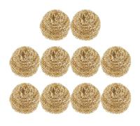 Healvian 10pcs Brass Solder Tip Cleaner Cleaning Wire Ball for Soldering Iron Tips Remove Oxides Enable Clean Precise Soldering Golden Colour 20g Weight