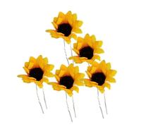 Healvian 10pcs Bridal Wedding Hair Flower Accessories Daisy Sunflower Hair Pins