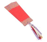 Healvian 10pcs DIY Blank Paper Bookmarks for Crafting with Tassels, Unpainted Graffiti Reading Page Markers, Traditional Chinese Style Rice Paper Bookmarks for Hand Painting and Calligraphy