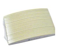 Healvian 10pcs Double-Sided Half Moon Nail Files Printing Nail Buffers Manicure Tools Set for Home and Salon Use