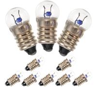 Healvian 10pcs E10 Screw Small Light Bulb 2.5v 0.3a for Physics Experiments