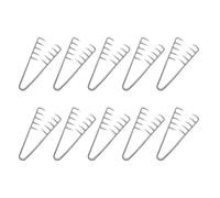 Healvian 10pcs Fluffy Textured Comb Wide Tooth Hair Volume Pick for Women Men Styling Curly Hair Afro Pick Root Lifting Tool for Bangs Shadow Perm