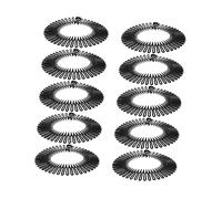 Healvian 10pcs Full Circular Stretch Combs Flexible Circle Hair Accessories for All Hair Types for Sports Showers and Daily Use Fit for Men Women and Girls
