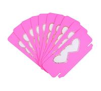 Healvian 10pcs Heart-shaped Paper Lash Case False Eyelash Organizer Empty Eyelash Storage Box for Girls Portable Holder for Travel and Daily Use