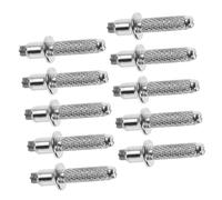 Healvian 10pcs High Carbon Steel Trekking Pole Replacement Tips, Metal Walking Stick Feet Attachments, Sturdy Cane Accessories for Hiking and Walking Sticks