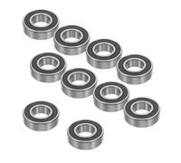 Healvian 10pcs High Speed Bearings Mini Rotating Bearings Silver Thermal Stability Wear Resistance for Machine Gym Equipment