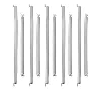 Healvian 10pcs Hooked Stapler Extension Spring Double Hook Wire Tension Spring for Office Equipment Repair Crafting Use Stainless Steel Replacement Springs