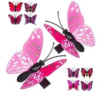 Healvian 10pcs Lightweight Purple Butterfly Hair Clips Fashion Hair Accessories for Girls Versatile for Long Short Curly Straight