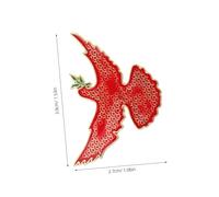Healvian 10pcs Peace Dove Brooch Metal Bird Pin Badge with Olive Branch Design for Women and Men Durable Scratch Resistant Lapel Pins for Clothes Bags Jackets Sweaters Scarves Accessories