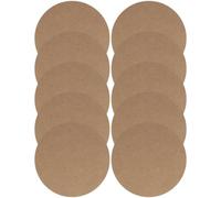 Healvian 10pcs Pottery Boards Clay Crafting Board Wooden Art Creation Brown Unique Texture DIY Craft Project
