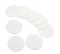 Healvian 10Pcs Pure Cotton Makeup Powder Puff with White Ribbon Soft Cosmetic Face Puff for Loose Pressed and Mineral Powder Gentle and Practical Makeup Tool for Women