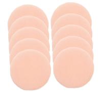 Healvian 10PCS Pure Cotton Round Makeup Puff Facial Cosmetic Pads for Loose Powder Application Gentle Soft Lady Makeup Puff Tools for Natural Finish Portable and Skin Friendly