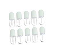 Healvian 10pcs Reusable Empty Lip Gloss Tubes with Wand Applicators 5ml Plastic Pp Small Lip Color Containers Lightweight for DIY Gloss and Outdoor Travel Use