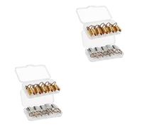 Healvian 10pcs Reusable Metal Nail Mold Tips Aluminum Nail Extension Forms for Accurate Manicure Art Crystal for
