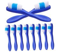 Healvian 10Pcs Short Handle Prison Toothbrush with Large Grip for Oral Care Safe Anti-self-harm Design Practical Teeth Cleaning Accessories for Inmates and Mental Health Facilities