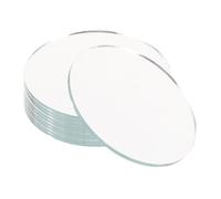 Healvian 10Pcs Small Round Mirror 5cm, Mini Circular Glass Sheets for Crafts DIY Makeup Cosmetic Mirrors, Tiny Tiles for Home Wall Decor