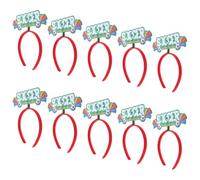 Healvian 10pcs Soccer Hairband Soccer Hair Accessories Non-woven Fabric Plastic Comfortable Easy to Wear Unique Vibrant Design for Sports Events Cheer Party Decorations