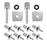 Healvian 10pcs Stainless Steel Sup Fin Screw for Paddleboard and Surf Board Center Fin Universal Replacement Fastener with Quick Removal