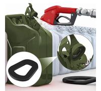 Healvian 10pcs Tank Seal Ring Can Spout Sealing Ring for Fuel Tank 5 Gallon Black Rubber Replacement Seal Oil Leak Prevention Automotive Use