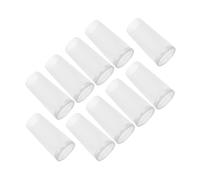 Healvian 10pcs Transparent Makeup Brush Protectors with Round Shape Covers for Keeping Bristles Safe and Cosmetic Bag Clean Travel Brush Holder