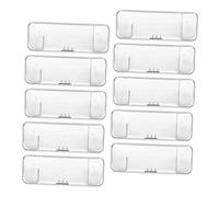 Healvian 10pcs Transparent Small Safety Storage Box Case Holder for Manual Blades Buckle Closure Travel Organizer for Portable Blade Protection